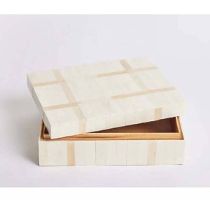 New Arrival Handcrafted Bone Inlay Jewelry <b>Box</b> Bone Decorative <b>Storage</b> <b>Box</b> Bone Inlay Jewelry Organizer in Wholesale Price - Product Image 1