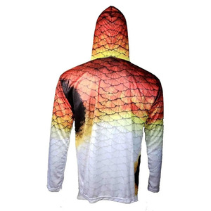 Sudadera con Capucha para Pesca para Hombre, Diseño de Tarpaño Estampado en Toda la Superficie, Cierre Frontal con Cremallera, Protección Anti-UV UPF 50, Ropa para Exteriores - Product Image 6