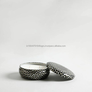 Bougie en étain Offre Spéciale avec couvercle personnalisation disponible au meilleur prix - Product Image 4