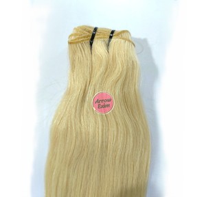 Paquetes de Cabello Humano Indio Remy con Trama Doble Cosida a Máquina, Color Rubio 613 - Product Image 1