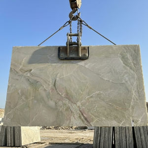 แผ่นหินแกรนิตสีเขียวออนิกซ์คุณภาพพรีเมียม ปรับแต่งได้ตามต้องการ ขนาดใหญ่ สำหรับตกแต่งผนังห้องครัว ห้องน้ำ วิลล่า และโรงพยาบาล ส่งออกจำนวนมากจากอินเดีย - Product Image 5