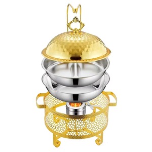 Plat de service indien en gros, forme personnalisée, chauffe-plats de buffet en acier inoxydable pour l'hôtellerie et la restauration - Product Image 5