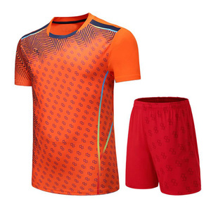 Ropa de Tenis de Mesa Personalizada con Etiqueta Privada, Camiseta y Pantalones Cortos de Bádminton de Secado Rápido para Hombre, Uniforme de Tenis de Mesa Transpirable - Product Image 4