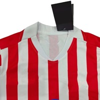 Maillot de football à manches courtes avec logo personnalisé, matière premium, tissu extensible respirant pour les sports et l'entraînement en extérieur et en intérieur