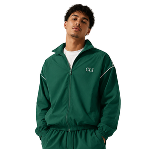 Ensemble de survêtement décontracté en nylon léger coupe-vent, personnalisable avec broderie, coupe décontractée, unisexe, veste et pantalon, vente en gros - Product Image 5