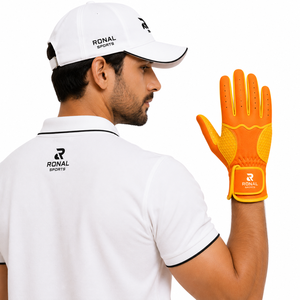Guante de Golf RONAL SPORTS para Mano Derecha, Cuero Genuino, Dedos Completos, Antideslizante, Transpirable, Correa de Muñeca Ajustable, Unisex, en Oferta - Product Image 3