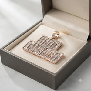 Colgante de Plata 925 con Letra Grande Personalizada de Moissanita y Diamantes, Estilo Hip Hop, Chapado en Oro para Hombre, Joyería de Fiesta - Product Image 5