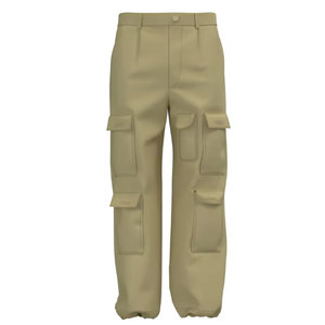 Pantalon cargo pour homme, design de poches fonctionnelles, tissu doux et résistant pour une performance quotidienne, fournisseur de vêtements en vrac. - Product Image 5