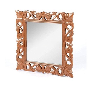 Best Quality Handmade Modern Luxury Wooden Wall Mirror High-Polished Finish <b>Square</b> Lightweight <b>Framed</b> Edge Customized Package - Product Image 1