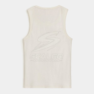 Durable Breathable Knitted Polyester/Cotton Casual Muscle Fit Men Tank <b>Top</b> SCALER SPORTSWEAR 240g Designed Gym Workout - Product Image 2