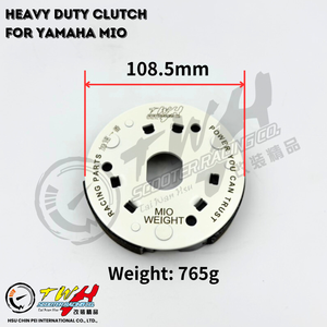 TWH MIO Racing - Embrague de peso de correa para motocicleta Yamaha - Product Image 2