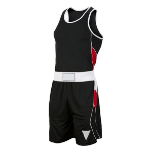 Uniforme de boxe de haute qualité 100% polyester, couleur et logo personnalisés, uniforme de boxe sans manches unisexe pour adultes - Product Image 1