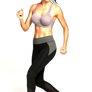 Sujetador Deportivo Sin Costuras de Alta Calidad para Mujer, Transpirable, con Soporte Superior, Logotipo Frontal, Spandex, Poliéster, para Yoga, Ejercicio, Fitness, OEM - Product Image 2