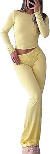 Conjunto de Yoga Rosa sin Costuras para Mujer, Leggings de Cintura Alta, Top Corto, Ropa Deportiva de Manga Larga, Conjunto de Dos Piezas para Gimnasio, Ropa Deportiva Elástica - Product Image 3