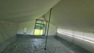 Carpa familiar – 4.00 x 6.60 m, conectable, de polialgodón, impermeable e ignífuga (opcionalmente), fabricante de carpas, Pakistán - Product Image 2
