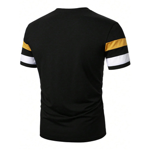 T-shirt ras du cou à manches longues de coupe régulière Essentials pour hommes T-shirt en coton de grande taille T-shirt doux pour hommes - Product Image 3