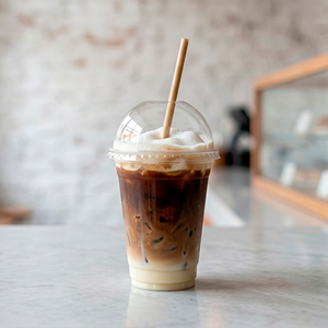 PP <b>Plastic</b> <b>Cup</b> With Dome Lid 95mm Diameter Disposable Beverage <b>Cup</b> for Coffee Tea Juice Transparent <b>Plastic</b> <b>Cup</b> - Product Image 1