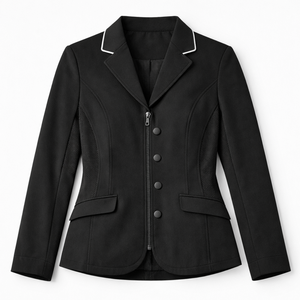 Veste de concours équestre personnalisée OEM - Blazer d'équitation respirant - Manteau de concours professionnel pour le dressage et le saut d'obstacles - Product Image 1