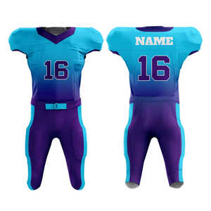 Uniformes de Fútbol Americano de Manga Corta con Sublimación Personalizada, a la Moda, al por Mayor, Tallas Grandes, de Alta Calidad, Ajustados - Product Image 5