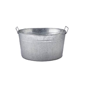 Meilleur pot de fleurs et bac à fête tendance en métal avec poignées pour jardin extérieur et événements, taille et forme personnalisables - Product Image 1