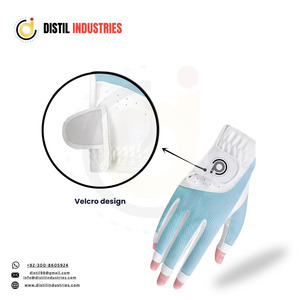 Durable Cabretta Leather Custom Printing Soft Sheepskin Golf Gloves with Breathable Palm Protection - Product Image 5