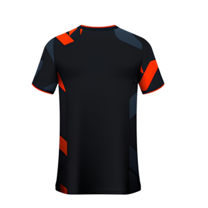 Camiseta de Fútbol Estampada Transpirable de Moda, Diseño Elegante y Lujoso, Corte Holgado, Ajustado, Recto, Drapeado, Asimétrico - Product Image 3