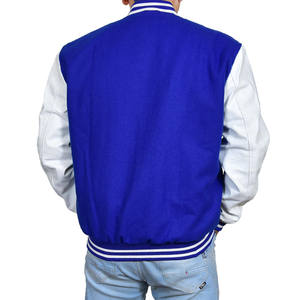 Veste universitaire légère de baseball pour homme, style streetwear, prix abordable, nouvelle veste bomber en cuir véritable élégante - Product Image 5