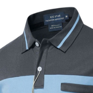 Polo de Hombre Bicolor, Algodón Piqué, Manga Corta, Estilo Casual con Ribete en Contraste, Marca Privada, Hecho en Pakistán - Product Image 2