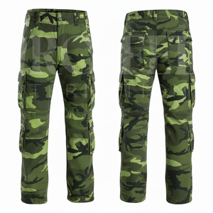 Outdoor Casual All Over Printed Pattern Sublimation Camouflage Cargo <b>Pants</b> <b>Men</b> Cotton Blend Multi Pocket Work OEM Trousers - Product Image 5