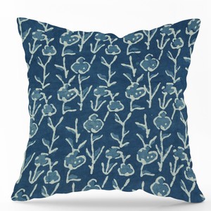 Housse de coussin en coton imprimé à la main motif cachemire indigo, faite à la main, ethnique, décorative, vente en gros - Product Image 3