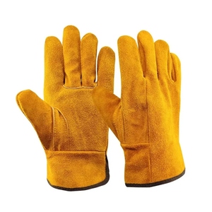 Premium Quality Cowhide Split Leather Driving <b>Gloves</b> Industrial Safety Hand Protection Abrasion Resistant Gardening <b>Gloves</b> - Product Image 1