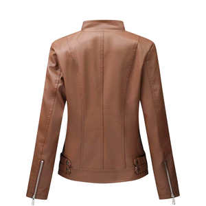 Chaqueta de Cuero para Mujer, Última Moda, Nuevo Diseño, Chaqueta Casual con Cierre para Invierno - Product Image 3