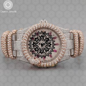 Reloj de Lujo para Mujer Charm Jewells, 38 mm, Tonneau, Analógico, Cuarzo, Correa de Acero Inoxidable con Cristal de Zafiro y Bisel de Diamantes - Product Image 1