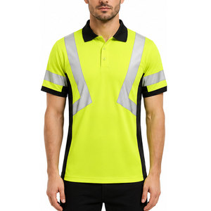 เสื้อโปโลสำหรับทำงานของผู้ชาย เสื้อแขนสั้นคอปก ผ้าระบายอากาศได้ดี สวมใส่สบาย เหมาะสำหรับพนักงานออฟฟิศ ชุดทำงานประจำวัน - Product Image 3