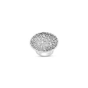 Women's Large Flat Circular Minimalist <b>925</b> <b>Silver</b> <b>Ring</b> - Product Image 1
