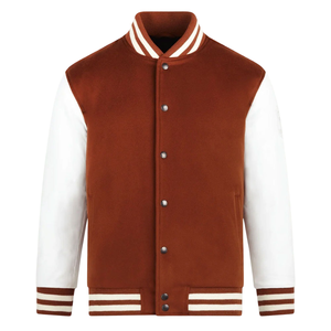 Blouson universitaire pour homme, style urbain, design tendance universitaire avec col montant, en promotion - Product Image 1