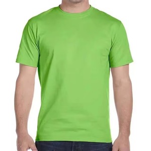 T-shirts pour hommes à prix abordable, respirants, à séchage rapide, en coton et polyester, faible MOQ, motifs unis - Product Image 1