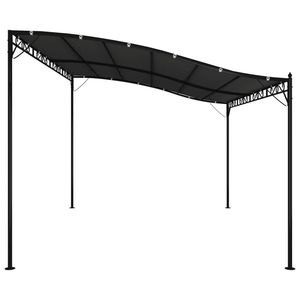 Toldo de Poliéster Antracita con Revestimiento PA de 13.1 x 9.8 pies para Gazebo o Pérgola Modelo D0100H7PE4J - Product Image 4