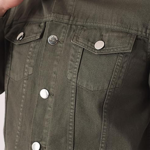 Chaqueta de Mezclilla para Hombre, Nueva, de Alta Calidad, Informal, para Otoño, con Botones, Talla Grande - Product Image 5