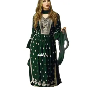 时装设计师巴基斯坦sharara套装印度和巴基斯坦服装巴基斯坦salwar kameez女孩低价2023系列