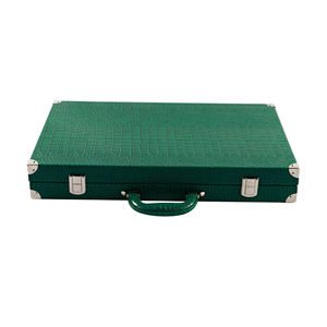 Wholesale High-Quality Customized Luxury PU Leather Eco-Friendly Foldable <b>Backgammon</b> <b>Set</b> Premium Leather Case for Indoor/Outdoor - Product Image 4