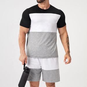 Camiseta de Manga Corta Casual con Cuello Redondo para Hombre, Pantalones Cortos Deportivos Sólidos, Transpirables, 100% Algodón, Felpa de 220g, Secado Rápido, Logotipo Personalizado - Product Image 4