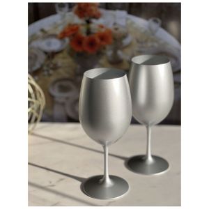BPA Free 4 pezzi in plastica bicchiere da vino 20oz colore argento metallizzato infrangibile rosso e bianco bicchieri da vino - Product Image 4