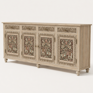 Buffet contemporain en bois, best-seller, pour salle à manger, avec structure robuste et design élégant, disponible à la vente - Product Image 4