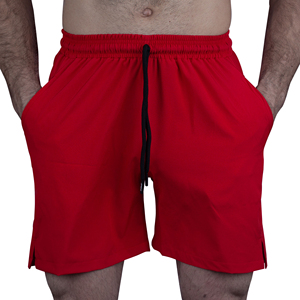 Shorts de sport pour hommes en coton 100% personnalisés, couleur unie, style streetwear, à prix bas. - Product Image 5