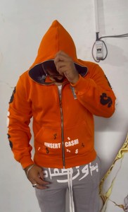 Ventes en gros de sweats à capuche à fermeture éclair Hip Hop, streetwear lourd, Y2k, personnalisé, impression 3D intégrale sur le visage, sweat à capuche zippé - Product Image 1