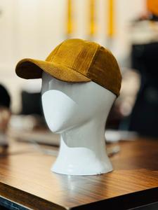 Unisex Corduroy <b>Baseball</b> <b>Cap</b> Solid Color Fitted 6-Panel Hat Casual Spring Summer Adult 58-60CM - Product Image 1