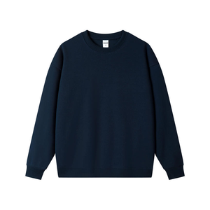High Quality Pure Cotton <b>Sweatshirt</b> for Men <b>Women</b> Solid Color Loose Heavy Weight Fashionable for Winter Autumn Wholesale - Product Image 2