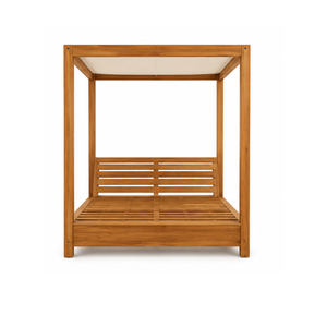 Cama de Exterior Moderna con Toldo de Madera Maciza para Hoteles de Lujo, Resorts, Villas y Jardines - Product Image 6