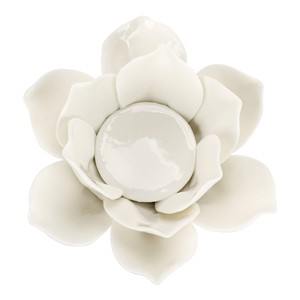 Portavelas Cuadrado Artesanal de Madera de Mango con Diseño de Loto y Mandala Espiritual |   Impresión en Serigrafía para Decoración del Hogar al por Mayor - Product Image 4